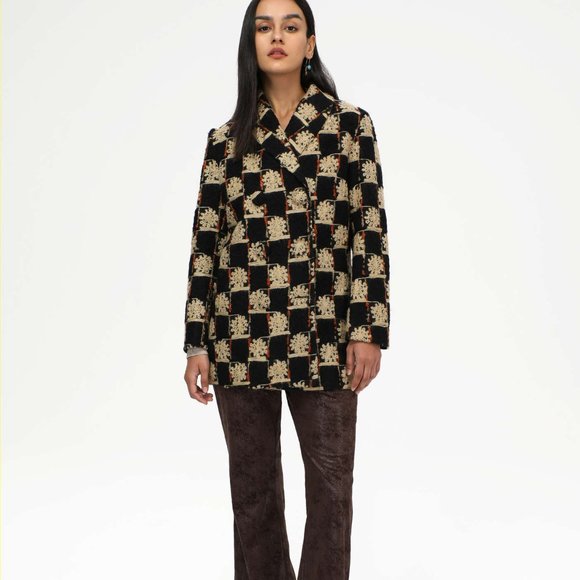 Cider Checker Embroidered Blazer - Picture 1 of 3
